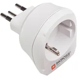 POLY POOL - PP0436 Intelligenter und kompakter Reiseadapter Europe To Switerzland - Skross-Reiseadapter mit deutschem Schuko-Stecker 16A und schweizer Steckdose 10A 2P+E