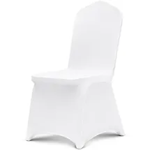 Vevor Stuhlhussen aus Polyester-Spandex 105 STK. Weiß, Abnehmbare & Waschbare & Dehnbare Stuhlüberzüge, Universell Passend für Esszimmer Partys Hochzeiten Bankette, Stuhlhüllen Stuhlbezüge