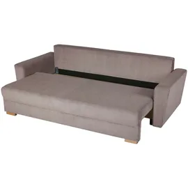 Home Affaire 3-Sitzer HOME AFFAIRE "MAGHERA 230 cm - OTTO. Verlässliche Qualität.", beige, B:230cm H:79cm T:92,5cm, 100% Polyester, Sofas, Schlafsofa, Bettkasten, pflegeleicht