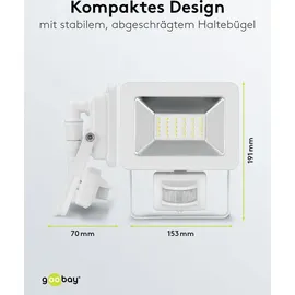 goobay LED-Aussenstrahler weiß 53882