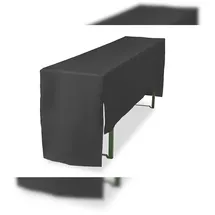 TexDeko Biertischhusse Premium Grau 220 x 70 cm