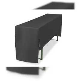 TexDeko Biertischhusse Premium Grau 220 x 70 cm