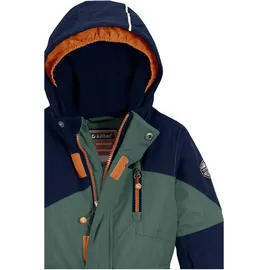 KILLTEC Kesley Mini", Skioverall/Schneeanzug mit Kapuze und Schneefang, gebranntes gelb, 98/104