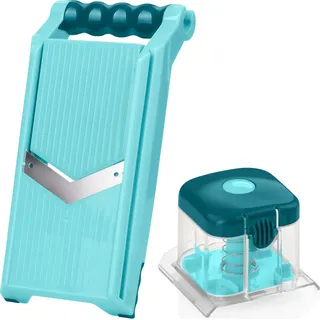 Genius Nicer Dicer Chef Professional Verstellbarer Gemüsehobel | Set 2-tlg. - V-Klinge