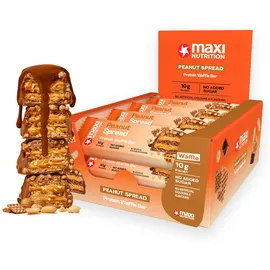 Maxinutrition Protein Waffle Bar Erdnuss Riegel 12 x 39 g