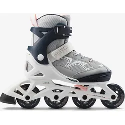 Inline Skates Kinder Fitness FIT3 größenverstellbar Abyss grau perlgrau|- 29/32