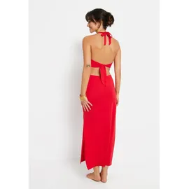lscn by lascana Neckholderkleid Maxikleid Rot 46