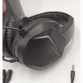 Mars Gaming MH122, FRGB Over Ear Kopfhörer mit Mikrofon, HiFi Sound, Geräuschunterdrückung, Ultraleichtgewicht, PS4 PS5 Xbox Switch Switch 2 Tablet Windows Mac, Schwarz,