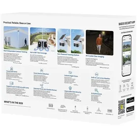Baseus Security X1 Pro Outdoor Dual Camera 3K Weiß