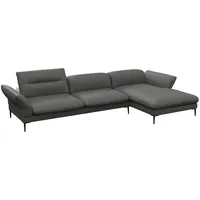 flexlux Ecksofa FLEXLUX "Salino, Funktionssofa mit Recamiere, Relaxsofa, Ecksofa", grau (warm mineral grau), B:340cm H:88cm T:182cm, Sofas, Ecksofa, Sofa mit Arm- und Kopfteil-Verstellungen, Kaltschaum & Stahl-Wellen