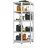 Juskys Eckregal Metall 180 x 70 x 40 cm Silber