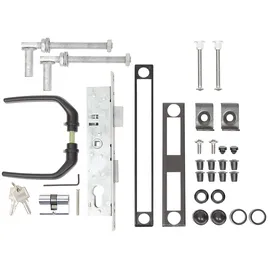 GAH Alberts Alberts Zubehör-Set für Wellengitter-Tore bis 1500mm Höhe,anthr.7016 653859