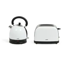 LIVOO Weißes set aus wasserkocher und toaster - dod136w