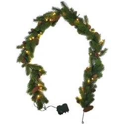 CREATIV green künstliche Pflanze Fichtengirlande mit Zapfen, 180 cm