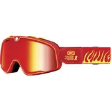 100% Barstow Death Spray Motorrad Brille verspiegelt Red Mirror Red