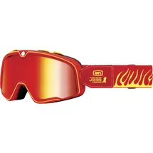 100% Barstow Death Spray Motorrad Brille verspiegelt Red Mirror Red