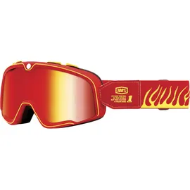 100% Barstow Death Spray Motorrad Brille verspiegelt Red Mirror Red