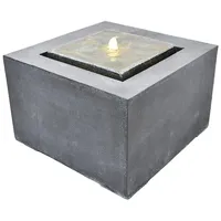Granimex Quader Wasserquelle inkl. LED-Beleuchtung und Pumpe