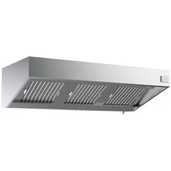 Combisteel Wandhaube Trapezform mit Motor aus Edelstahl 1200x1100x540mm