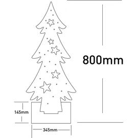NÄVE Tannenbaum 80 cm beige