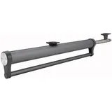Ausziehbare Kleiderstange für Garderobenschrank, Aluminiumlegierung Robust Verstellbarer Kleiderstange Schrank,Speicherplatz Sparen (Grau, 342mm)