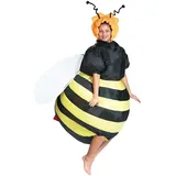 Selbstaufblasendes Kostüm "Fette Biene"