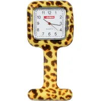 GiMa ns885leopard Uhr für Krankenschwestern, quadratisch, Muster Leopard