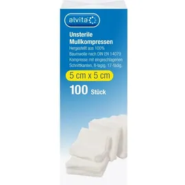 Alliance Healthcare Deutschland GmbH Mullkompressen unsteril 5 x 5 cm