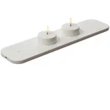 uYuni LED Maxi Teelichter 2 St. weiß