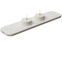 uYuni LED Maxi Teelichter 2 St. weiß