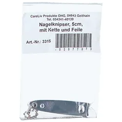 Nagelknipser 5 cm mit Kette und Feile