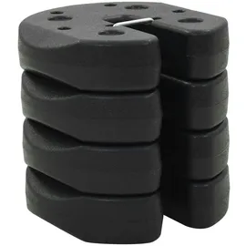 vidaXL Pavillon-Gewichte 4 Stk. Schwarz 220x50 mm Beton