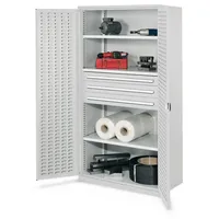 Kappes Schwerlastschrank Stahl 1.950 x 1.000 x 600 mm lichtgrau 3 Böden 3 Schubladen