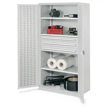 Kappes Schwerlastschrank Stahl 1.950 x 1.000 x 600 mm lichtgrau 3 Böden 3 Schubladen