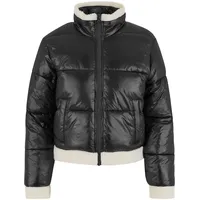 URBAN CLASSICS Recycled Shiny Sherpa Steppjacke - Black /