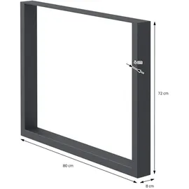ECD Germany Tischbein 80 x 72 cm