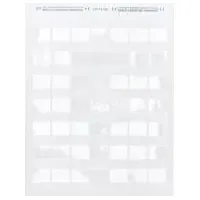 Brady Brady, LAT-18-361-1, selbstlaminierender Polyester, Weiß/Transparent, 25,4 x 13,7(33,78)mm,