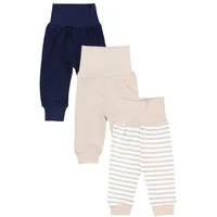 TupTam Baby Mädchen Lange Pumphose 3er Pack, Farbe: Streifen