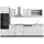 Vicco Küchenzeile R-Line 300 cm Weiß Hochglanz/Anthrazit