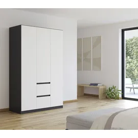 Rauch Drehtürenschrank MAINZ 136 x 210 x 54 cm Grau