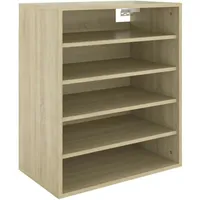 VidaXL Schuhschrank Sonoma-Eiche 60x35x70 cm Holzwerkstoff