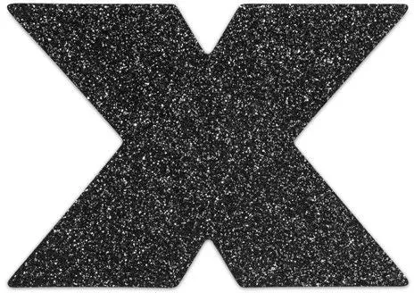 BIJOUX - INDISCRETS FLASH CROSS SCHWARZE NIPPELKAPPEN