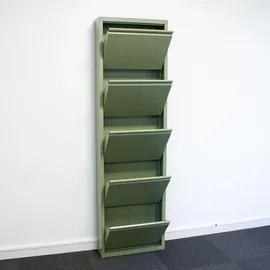 VCM Pisa 100 x 173 x 16 cm Schuhschrank / Grün