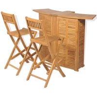 vidaXL Bistro-Set 3-tlg. braun