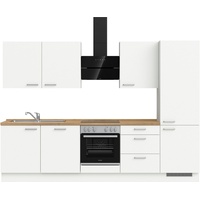 nobilia® elements Küchenzeile ""elements premium"«, vormontiert, Ausrichtung wählbar, Breite 300 cm, mit E-Geräten