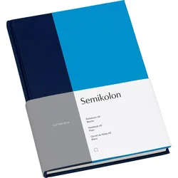 Cutting Edge Blanko Notizbuch A5 marineblau-blau