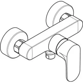 Hansgrohe Rebris S Einhebel-Brausemischer Aufputz Mattschwarz