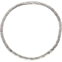 Collier TITANIA "Halsketten", grau (titanfarben), Halsketten, Damen, Titan