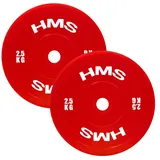 HMS TPP Hantelscheibe Olympische Hantelscheibe 2 x 2,5 kg rot