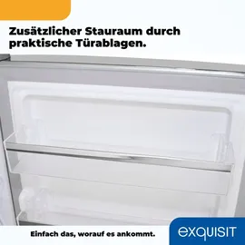 GGV Exquisit RKS120-V-H-160E Retro-Kühlschrank (122 l, 895 mm hoch, Mattschwarz)